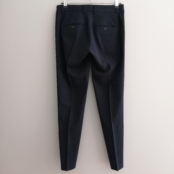 Vince Wool Tuxedo Stripe Slim Navy Trouser Pants 2 - Picture 3 of 16